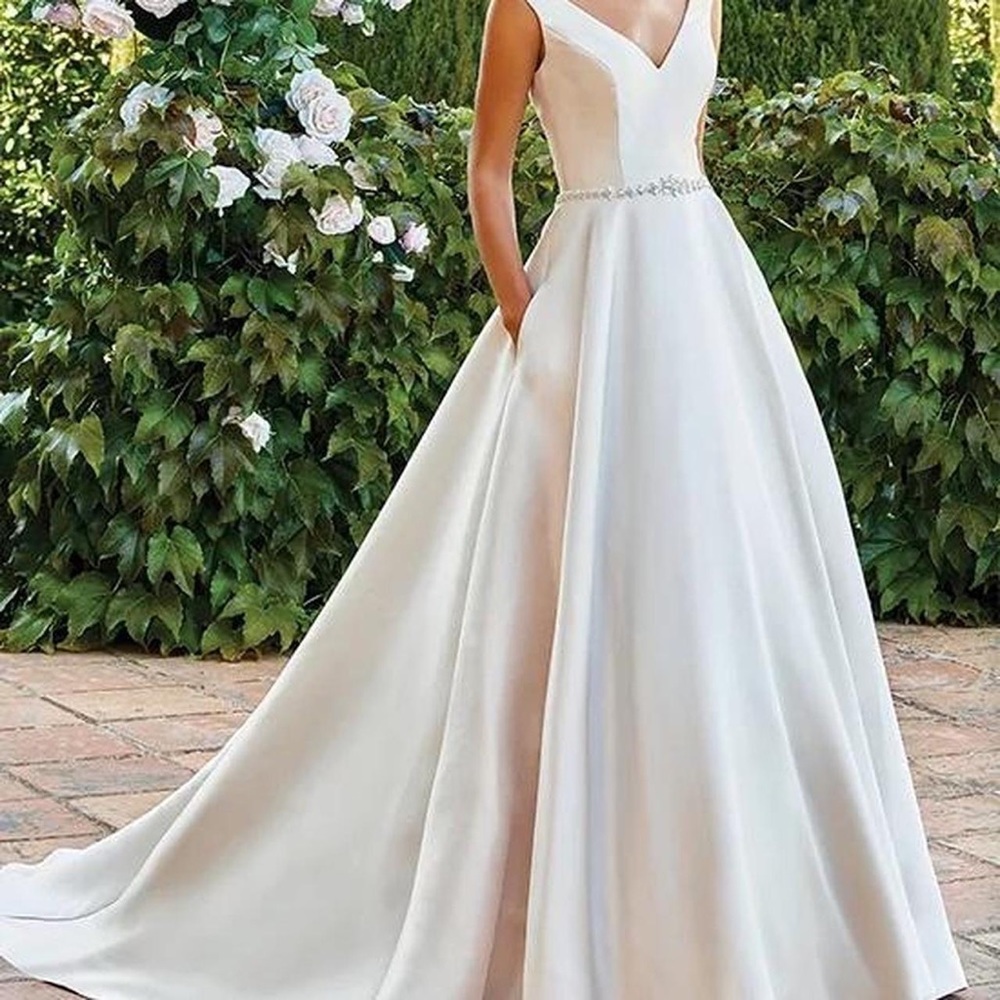 Sincerity Bridal 44220 Champagne Dress NWT